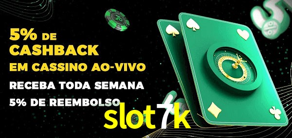 Promoções do cassino ao Vivo slot7k